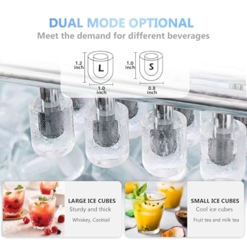 Self-Cleaning Portable Ice Maker - 26lbs Daily