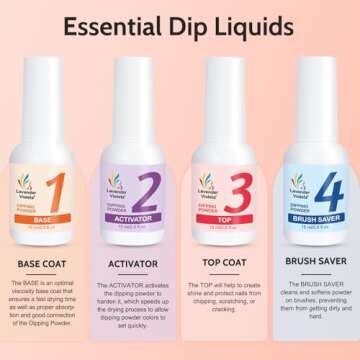 Lavender Violets Dip Powder Liquid Set for Stunning Nails
