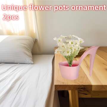 2pcs Unique Cactus Plant Pots with High Heels Design Pink Modern Planter Funny Plastic Flowerpot Women Shoe Shape Garden Containers Outdoor Indoor Succulents Bonsai Nursery Pots Office Desktop Decor