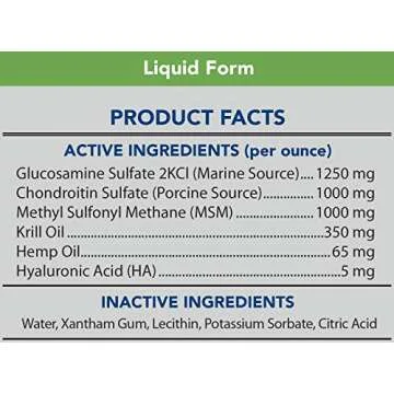 Grizzly All-Natural Joint Health for Dogs, 16 Fl Oz - Made in USA, Enhanced with Hemp Oil, Extra Strength Liquid Hip and Joint Support
