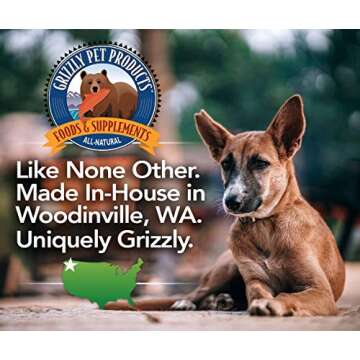 Grizzly All-Natural Joint Health for Dogs, 16 Fl Oz - Made in USA, Enhanced with Hemp Oil, Extra Strength Liquid Hip and Joint Support