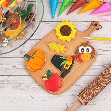 Flycalf Thanksgiving Cookie Cutters Set 14PC Fall Shapes