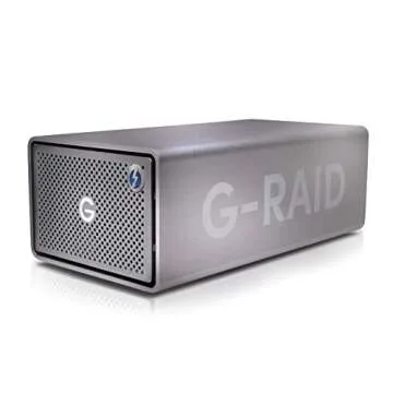 SanDisk Professional G-RAID 2 36TB 2-Bay RAID Array (2 x 18TB, Thunderbolt 3/USB 3.2 Gen 1) Bundle with 32GB Memory Card and 32GB Ultra Flair USB 3.0 Flash Drive (3 Items)