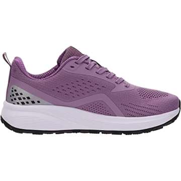 BRONAX Womens Wide Road Running Shoes Mesh Comfortable Fitness Cross Training Size 11w Stylish Gym Female Tennis Sports Sneakers Walking Zapatos Deportivos para Mujer Purple 43