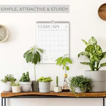 Beautiful 2025-2026 Wall Calendar - Runs from January 2025 until July 2026 – 14.5"x11.5" Office Wall Calendar for Easy Organizing