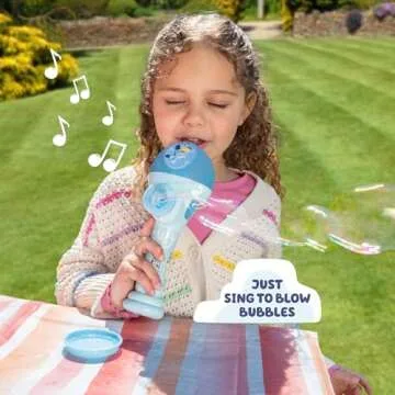 BLUEY Dance Mode Bubble Machine and Toy Microphone | Bluey Toy for Baby, Toddlers and Kids | Includes Bubble Solution