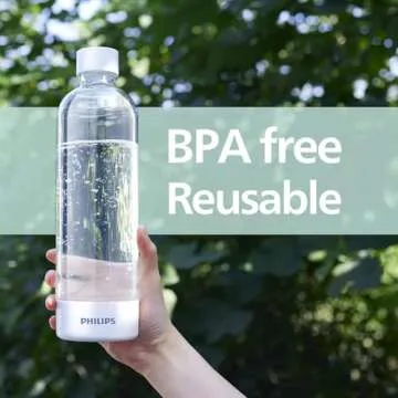 PHILIPS 1L Reusable Carbonating Bottles for Soda Makers