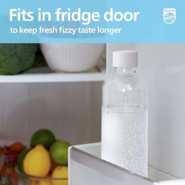 PHILIPS 1L Reusable Carbonating Bottles for Soda Makers