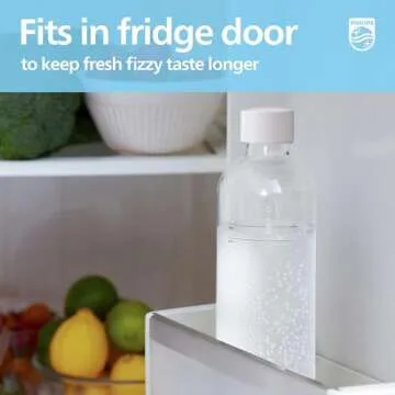 PHILIPS 1L Reusable Carbonating Bottles for Soda Makers