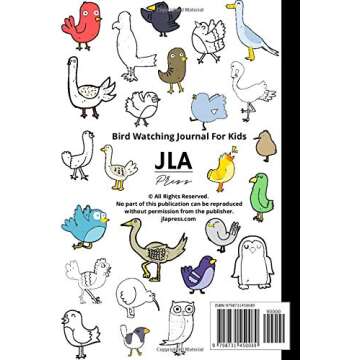Kids Bird Watching Journal And Coloring Book: Gifts for Children, 100 Pages, 6" x 9" (Coloring Books...