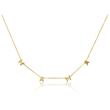 Benevolence LA Womens, Mama Necklace Dainty Necklace, 14k Gold Dipped Necklaces, Gifts for Mom | Gold Necklace, Mom Necklace, Necklaces for Mom, Travel Accessories, Designed in California
