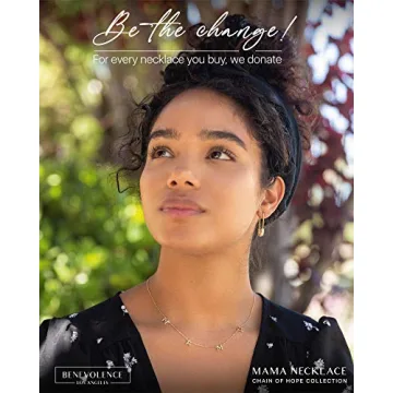 Benevolence LA Womens, Mama Necklace Dainty Necklace, 14k Gold Dipped Necklaces, Gifts for Mom | Gold Necklace, Mom Necklace, Necklaces for Mom, Travel Accessories, Designed in California