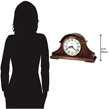 Howard Miller Burton II Mantel Clock - Elegant Timepiece for Home & Office