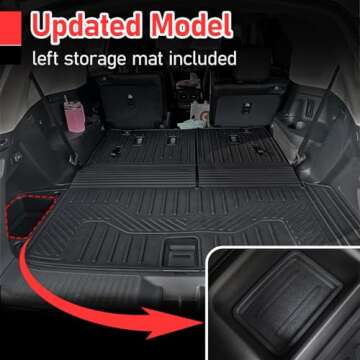 HOUCLEMIC Precision Cargo Mat for Honda Pilot 2023-2025, Anti-Slip, Waterproof Trunk Liners