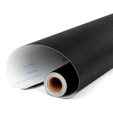 Total Blackout Window Film: 100% Light Blocking, Room Darkening Static Cling - No Residue Film for P...