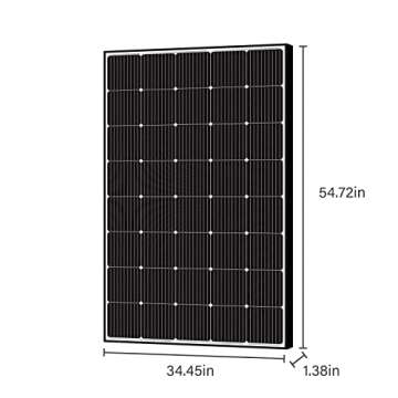 Newpowa 250W Solar Panel - High Efficiency Off-Grid Power Solution