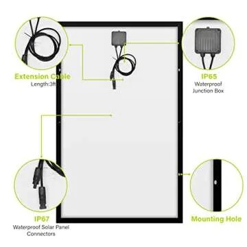 Newpowa 250W Solar Panel - High Efficiency Off-Grid Power Solution