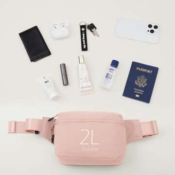 Stylish ODODOS 2L Belt Bag for All - Perfect Fit & Functionality