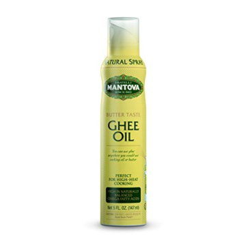 Mantova Ghee Butter Spray with Olive Oil and Avocado Oil - High in Naturally Balanced Omega Fatty Ac...