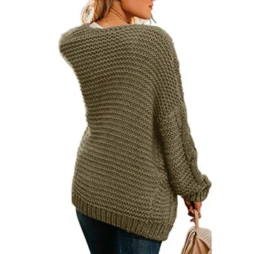 Astylish Chunky Knit Cardigan Women’s Cozy Sweater