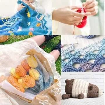 10Pcs Ergonomic Crochet Hook Set for Beginners and Experts