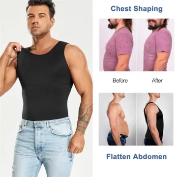 Men’s Slimming Compression Shirt 2 Pack Workout Tanks
