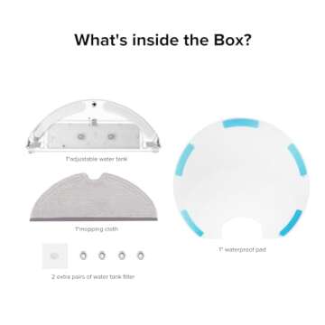 Roborock Robot Vacuum Water Tank Set Replacement Compatible with Q5Pro, Q5Pro+, E4, E5, S6 Pure and Q7 Robot Vacuum Cleaner, Robotic Vacuum Mopping System