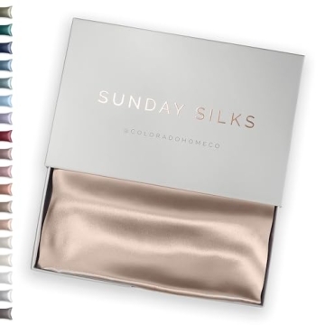 SUNDAYSILKS Premium Silk Pillowcases for Luxurious Sleep