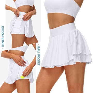 Stylish UrKeuf Women's Tennis Skirts with Pockets for Every Activity