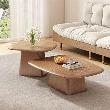 Coffee End Table Set of 2 Modern Minimalist Design