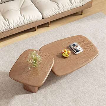 Coffee End Table Set of 2 Modern Minimalist Design