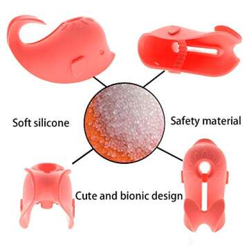 ALIBEBE Faucet Cover Bathtub Baby Tub - Bath Spout Cover Baby Bathtub, Faucet Cover Baby Bathtub Silicone Whale for Kids, Toddlers