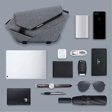 Crossbody Sling Bag for Men - Travel Hiking and Working Mens Chest Bag Side Daypack Fashion Lightweight Cycling Shoulder Backpack for Travel, Sport, Gym