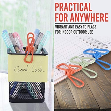 30 Pack Colorful Chip Bag Clips - Versatile Kitchen and Laundry