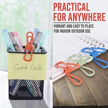 30 Pack Colorful Chip Bag Clips - Versatile Kitchen and Laundry