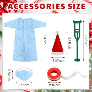 Syhood Christmas Elf Accessories Set Hot Air Balloon Scooter Baker Care Clothes Costume Outfits for ...
