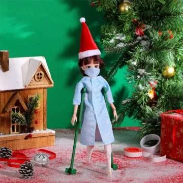 Syhood Christmas Elf Accessories Set for Kids' Dolls