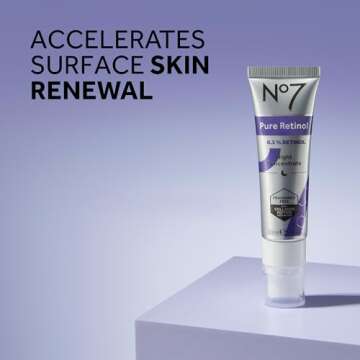 No7 Advanced Retinol Complex Night Concentrate - Slow Release Retinol Serum Complex + Peptide Matrixyl 3000+ Boosted Overnight Anti-Aging Retinol Concentrate for Smoother, Softer Skin (1oz)