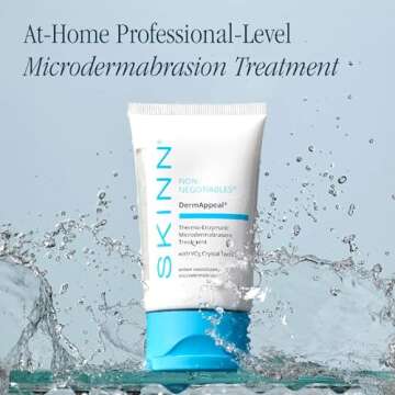 SKINN DermAppeal® Microdermabrasion Treatment for Smoother, Brighter, and Clearer Skin, 2oz - Exfoliating Facial Scrub Removes Dead Skin and Smooths Wrinkles and Fine Lines for Flawless, Glowing Skin