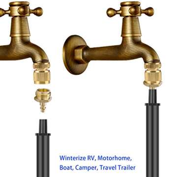 Winterize RV Blow Out Adapter for Sprinkler Systems