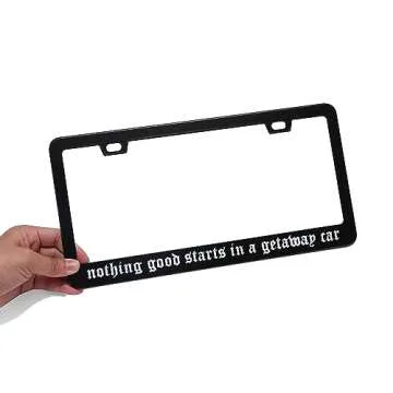 Getaway Car License Plate Frame for Music Lovers