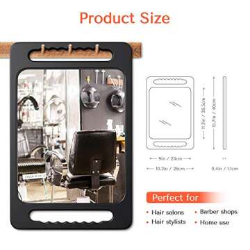 TASALON Unbreakable Hand Mirror - Durable & Ergonomic