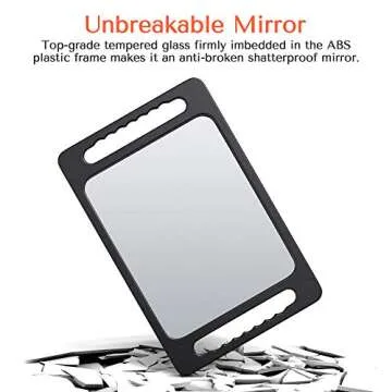 TASALON Unbreakable Hand Mirror - Durable & Ergonomic