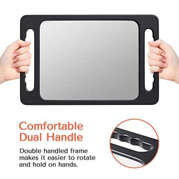 TASALON Unbreakable Hand Mirror - Durable & Ergonomic