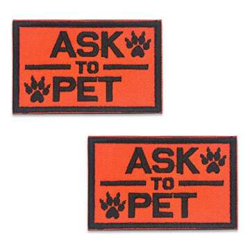2 Pack Ask to Pet Reflective Light in The Dark for Hook
