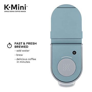 Compact Keurig K-Mini Coffee Maker in Dreamy Blue, Saves Space