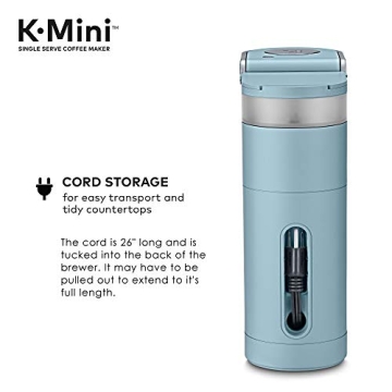 Compact Keurig K-Mini Coffee Maker in Dreamy Blue, Saves Space