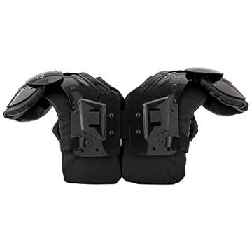 CHAMPRO Gauntlet 1 Football Shoulder Pad, Large,Black