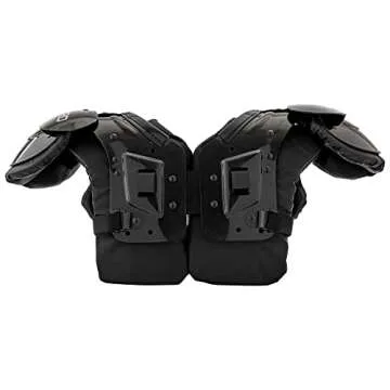 CHAMPRO Gauntlet 1 Football Shoulder Pad, Large,Black