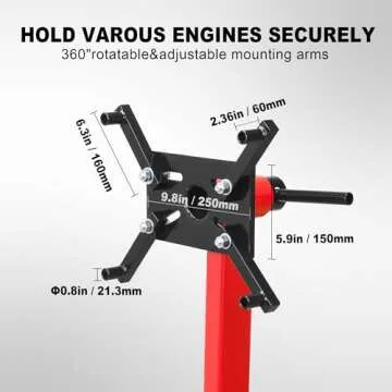 BIG RED T26801 Rotating Engine Stand with Folding Frame